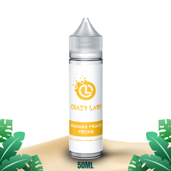 Ananas Fraise Pêche - Crazy Labs 50ml